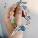 海藍寶綠水晶馬粉晶黃水晶紫水晶白水晶kt多寶手鏈定制款：圖片 3