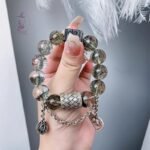 綠發晶水晶 綠幽靈千層 綠幽靈四季幽靈 搭配925純銀配飾 手工銀配飾 純銀大象牌吊墜：圖片 4
