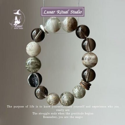 【孤品手串】原創設計天然水晶五行多寶手串送女友閨蜜